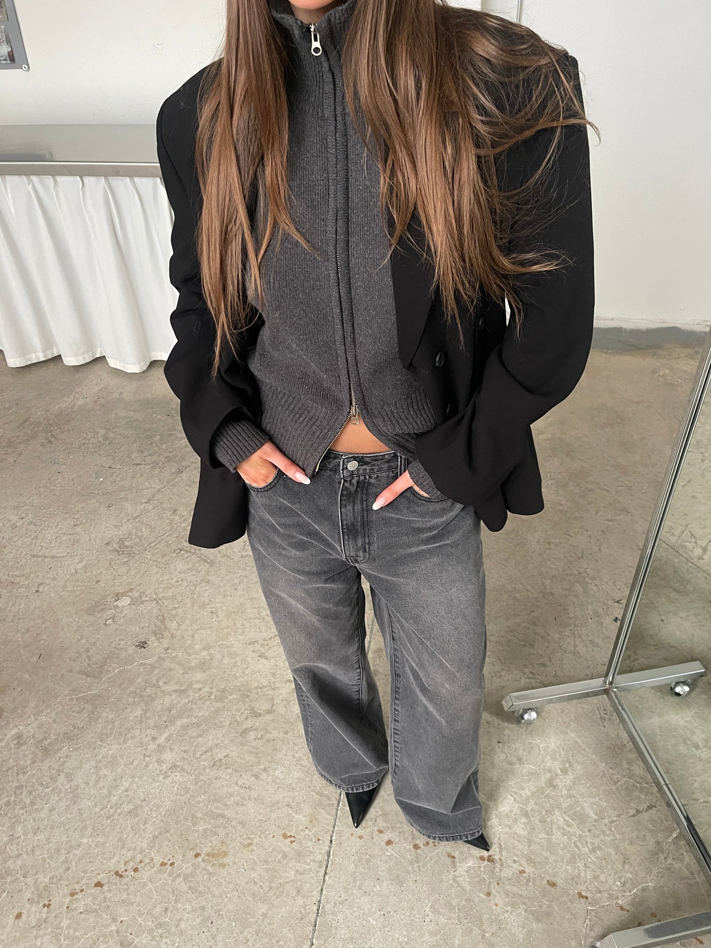 Billie Dad Jeans Black