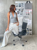 Deep Halter Neck Top Grey