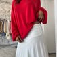 Basic Long Sleeve Tee Red