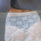 Long Lace Skirt White
