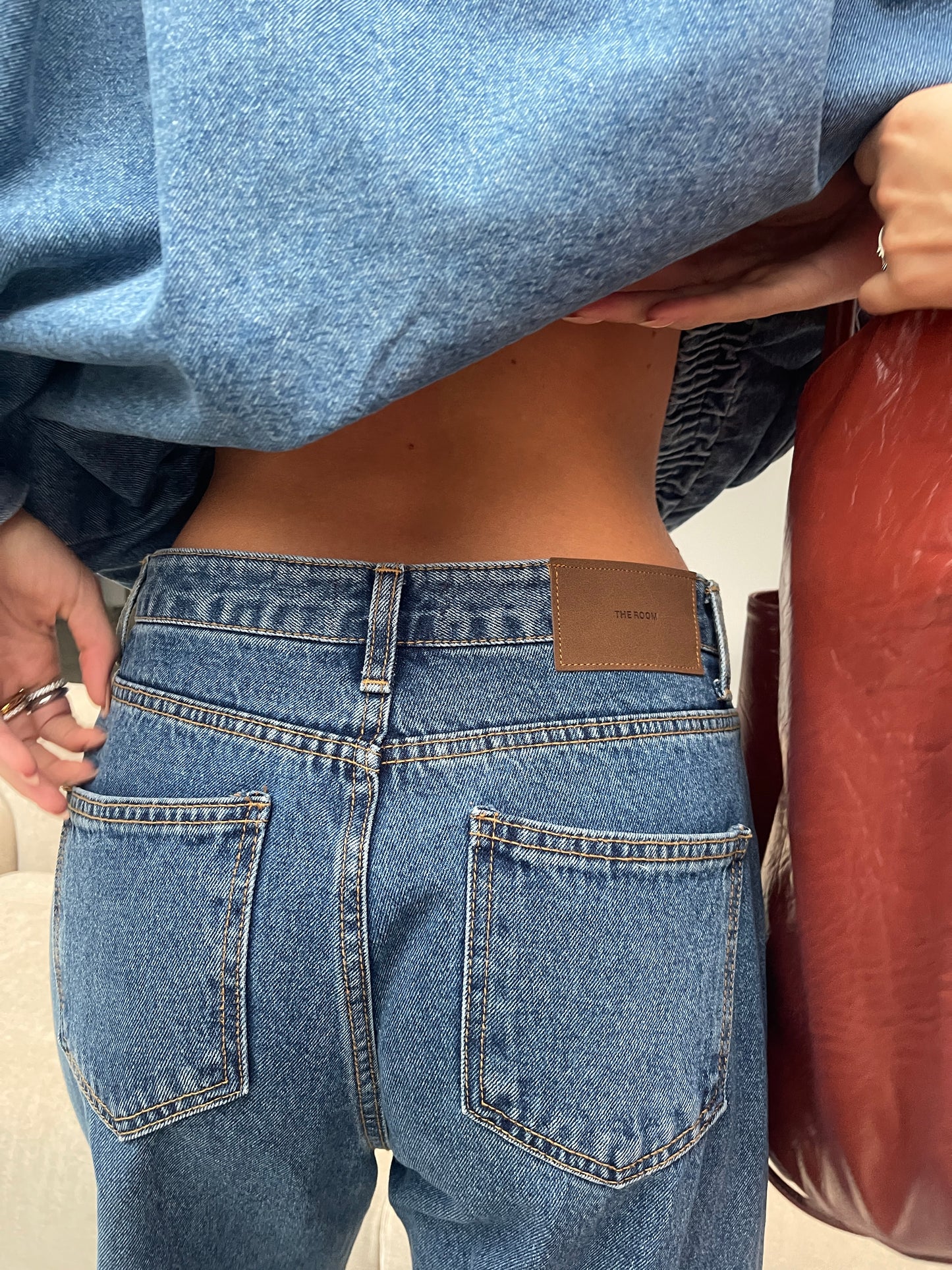 Classic Straight Leg Jeans Bright Blue