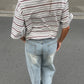 Oversized Striped Tee Ivory