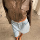 Long Bermuda Shorts Light Blue