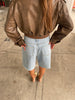 Long Bermuda Shorts Light Blue