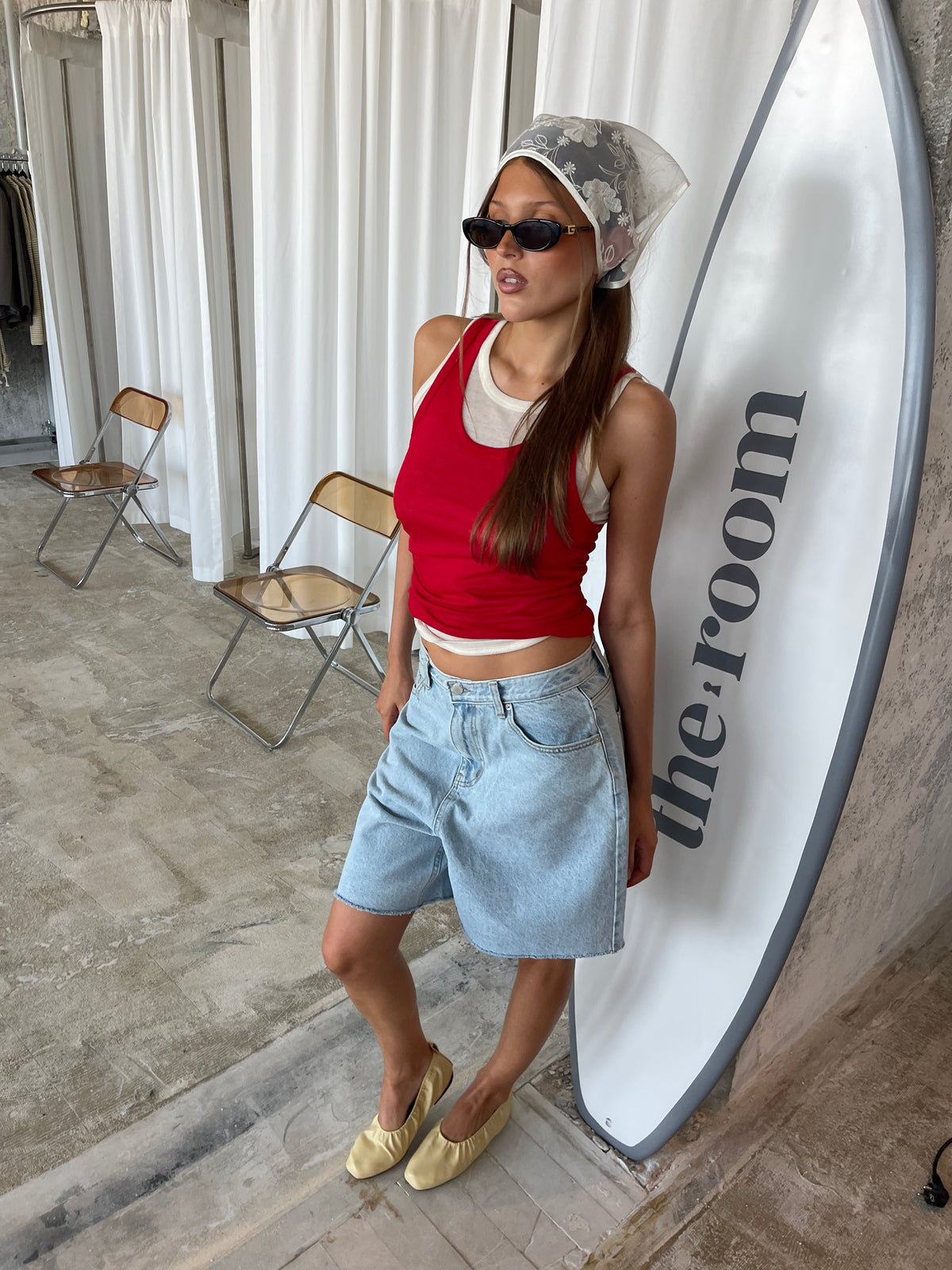 Long Bermuda Shorts Light Blue