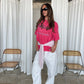 Oversized Aloha Tee Vintage Red