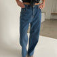Classic Straight Leg Jeans Bright Blue
