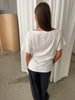 Oversized Cinched Tee White