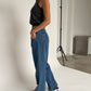 Classic Straight Leg Jeans Bright Blue