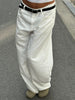 Baggy Wide Leg Pants White