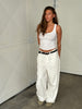 Baggy Wide Leg Pants White