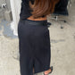 Belted Maxi Skirt Black