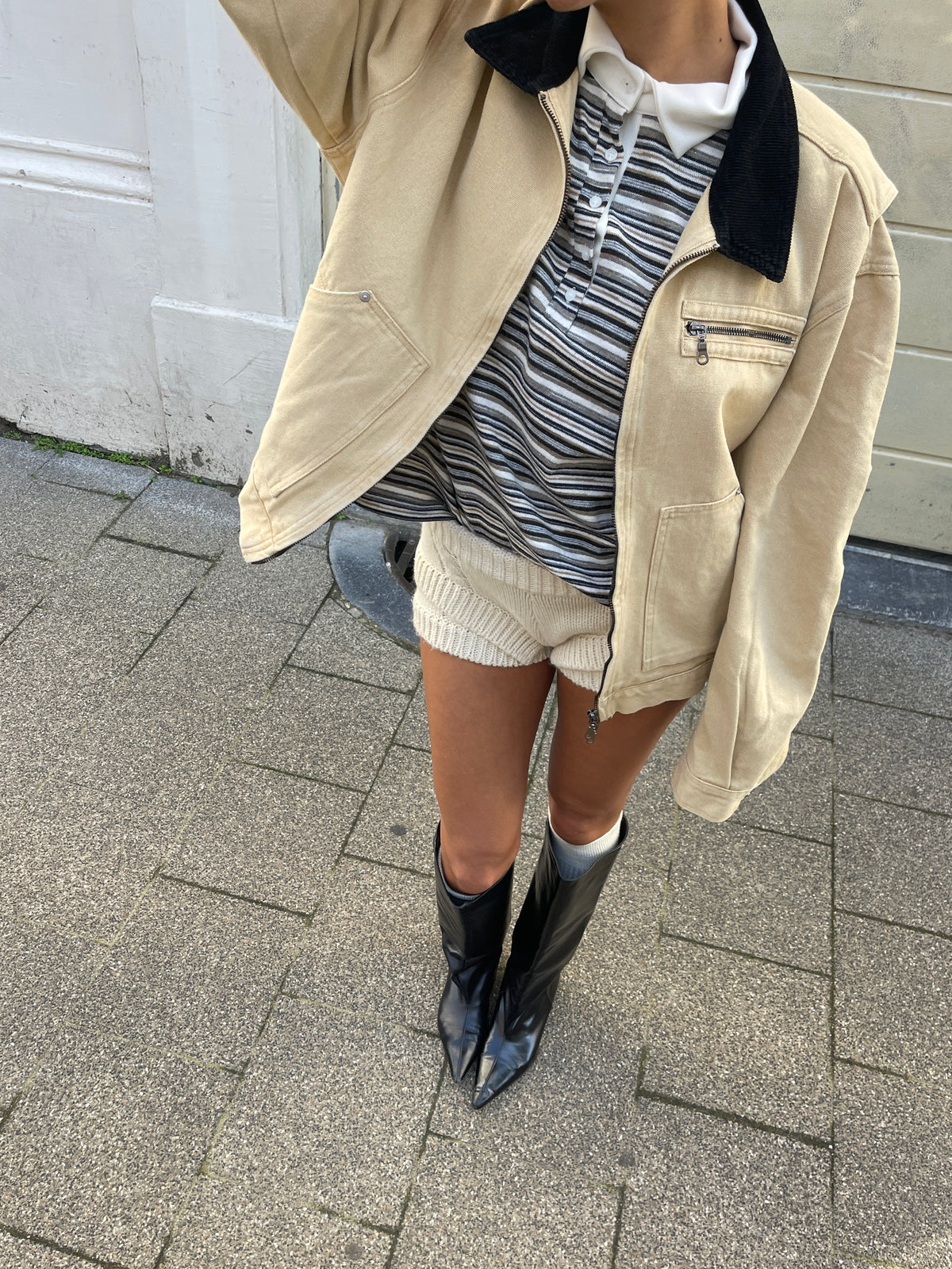 Canvas Workwear Jacket Sand