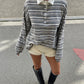 Collared Knitted Polo Clay