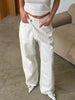 PRE-ORDER Criss Cross Jeans Off White