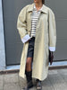 Contrast Lined Long Trenchcoat Camel