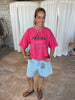 Oversized Aloha Tee Vintage Red