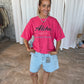 Oversized Aloha Tee Vintage Red