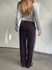 Multi Striped Jogger Pants Dark Brown