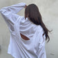 Open Back Overlay Longsleeve White