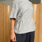 Oversized Cinched Tee Grey