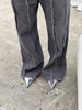 Fringe Jogger Pants Grey