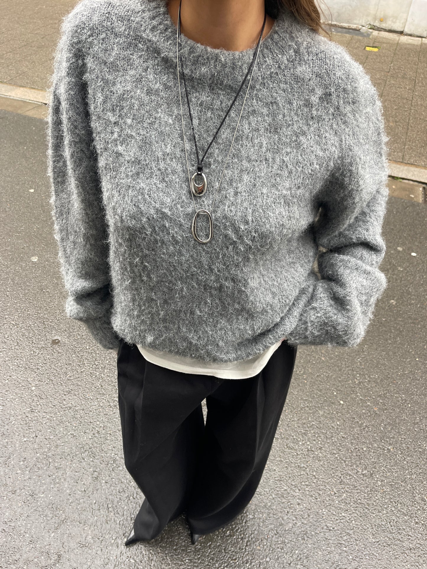 Front Pleated Jogger Pants Black