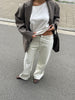 Oversized Cinched Tee White