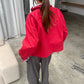 Collared Bomber Jacket Red