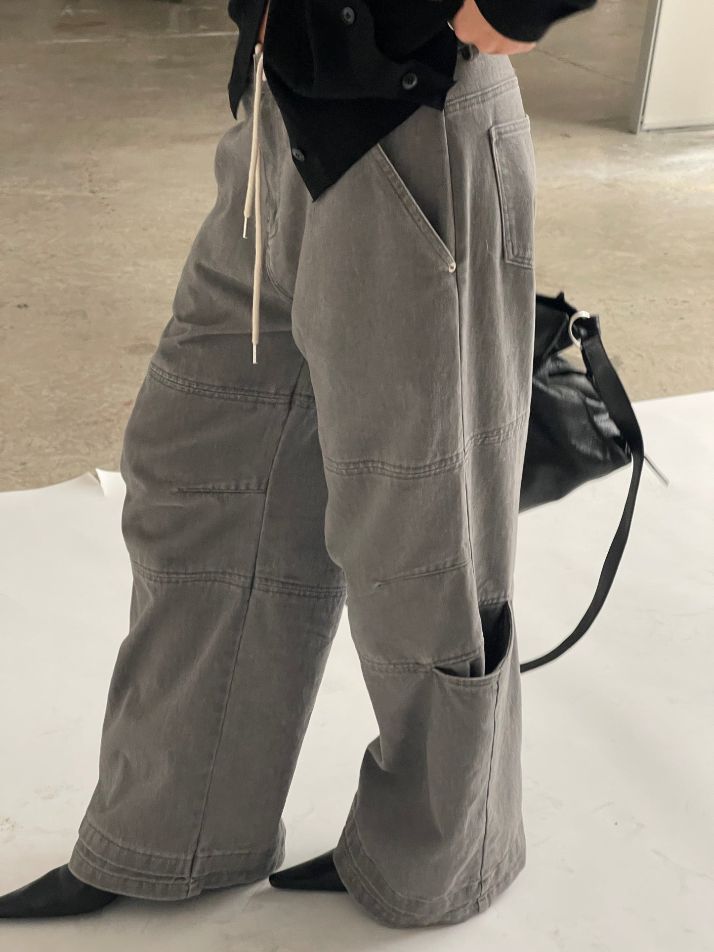 Baggy Workwear Pants Grey