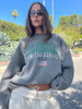 Oversized Los Angeles Sweatshirt Grey