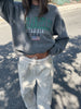 Oversized Los Angeles Sweatshirt Grey