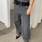 Pinstripe Tailored Pants Charcoal
