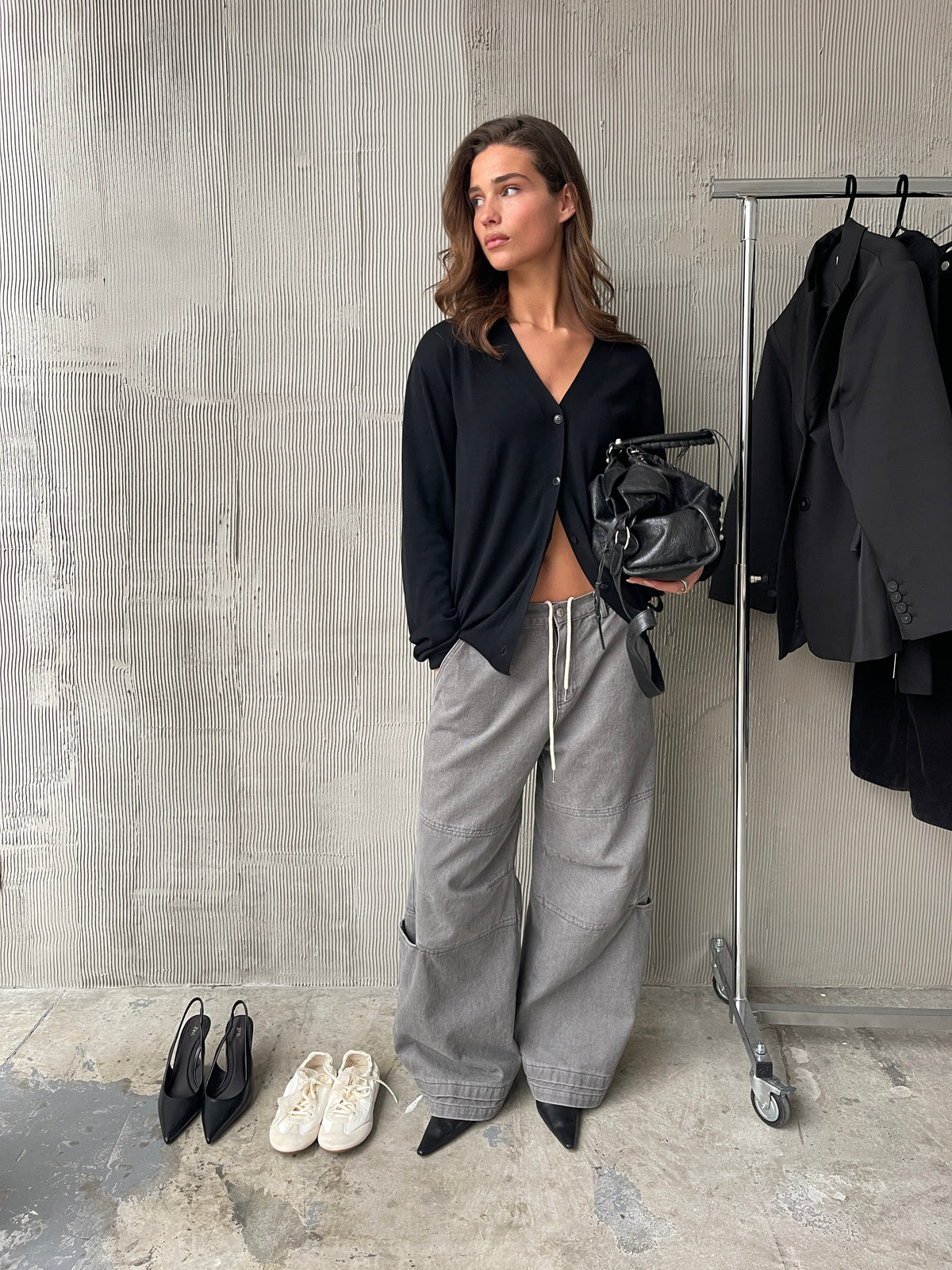 Baggy Workwear Pants Grey