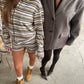 Oversized Checked Blazer Espresso