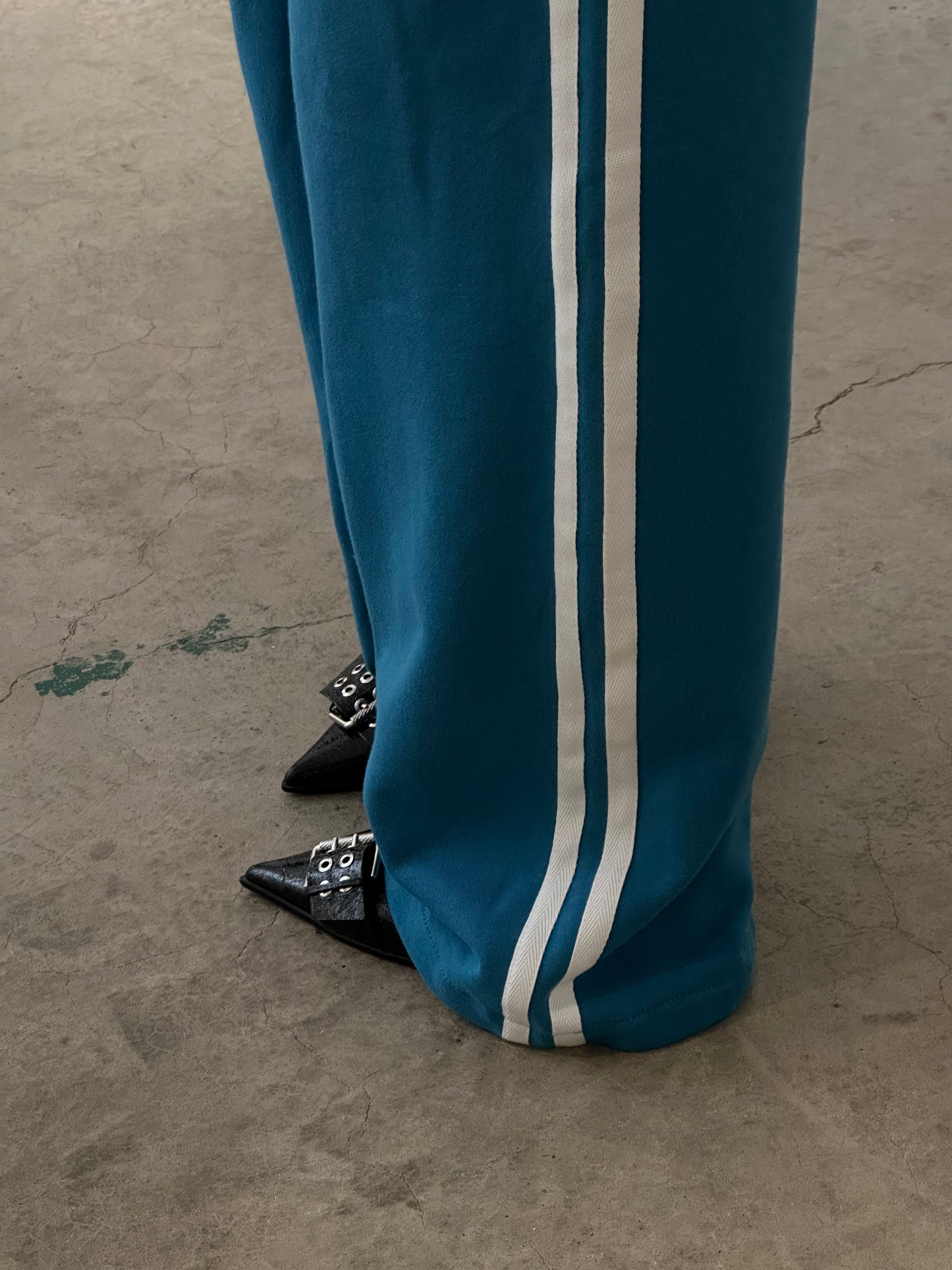Two Striped Boxer Pants Blue