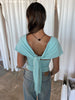 Deep Halter Neck Top Mint Green