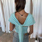 Deep Halter Neck Top Mint Green