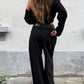 Baggy Wide Leg Pants Black