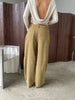 Woven Straight Leg Pants Dark Sand