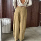 Woven Straight Leg Pants Dark Sand