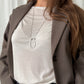 Minimal Silver Pendant Necklace
