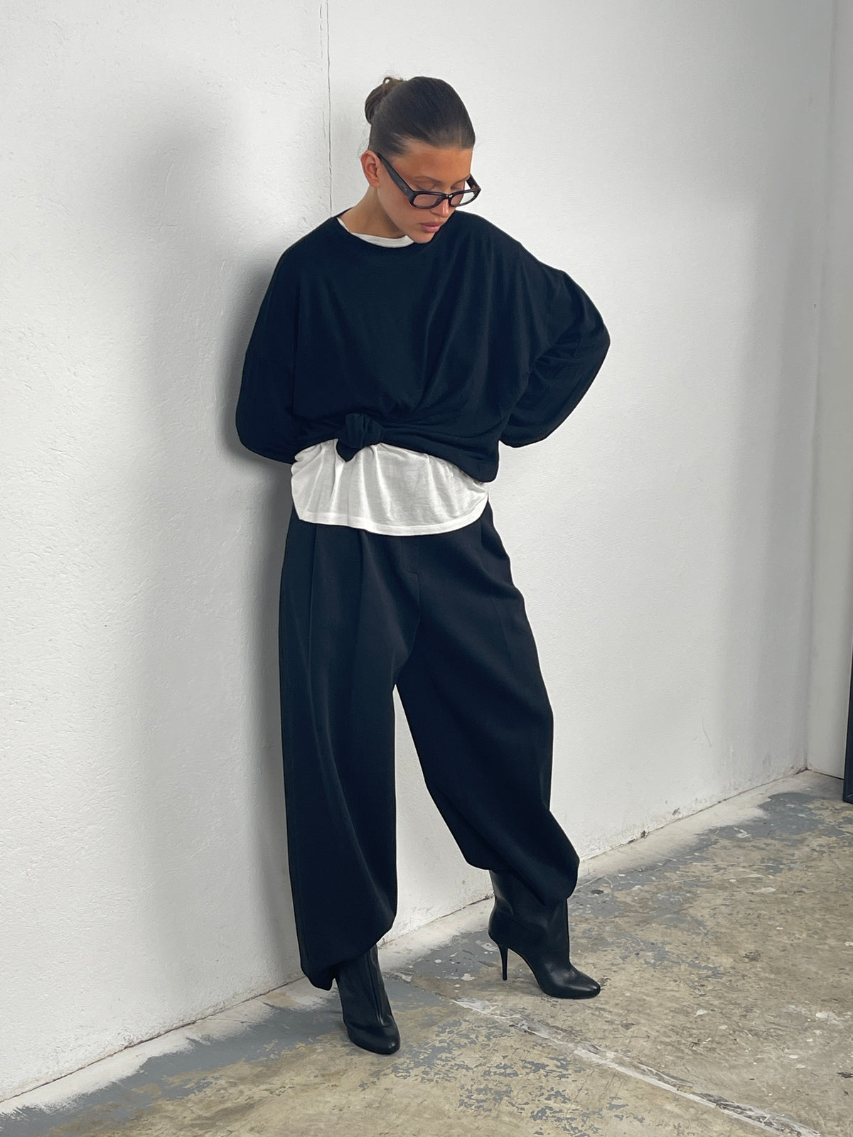 Basic Long Sleeve Tee Black