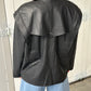 Shoulder Detail PU Jacket Black