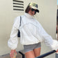 Mesh Zipped Sports Jacket White