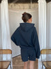 Signature Zip Hoodie Blue