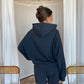 Signature Zip Hoodie Blue