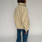 Drawstring Funnel Neck Jacket Soft Sand