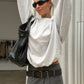 Oversized Lightweight Sweater Light Grey