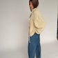 Drawstring Funnel Neck Jacket Soft Sand